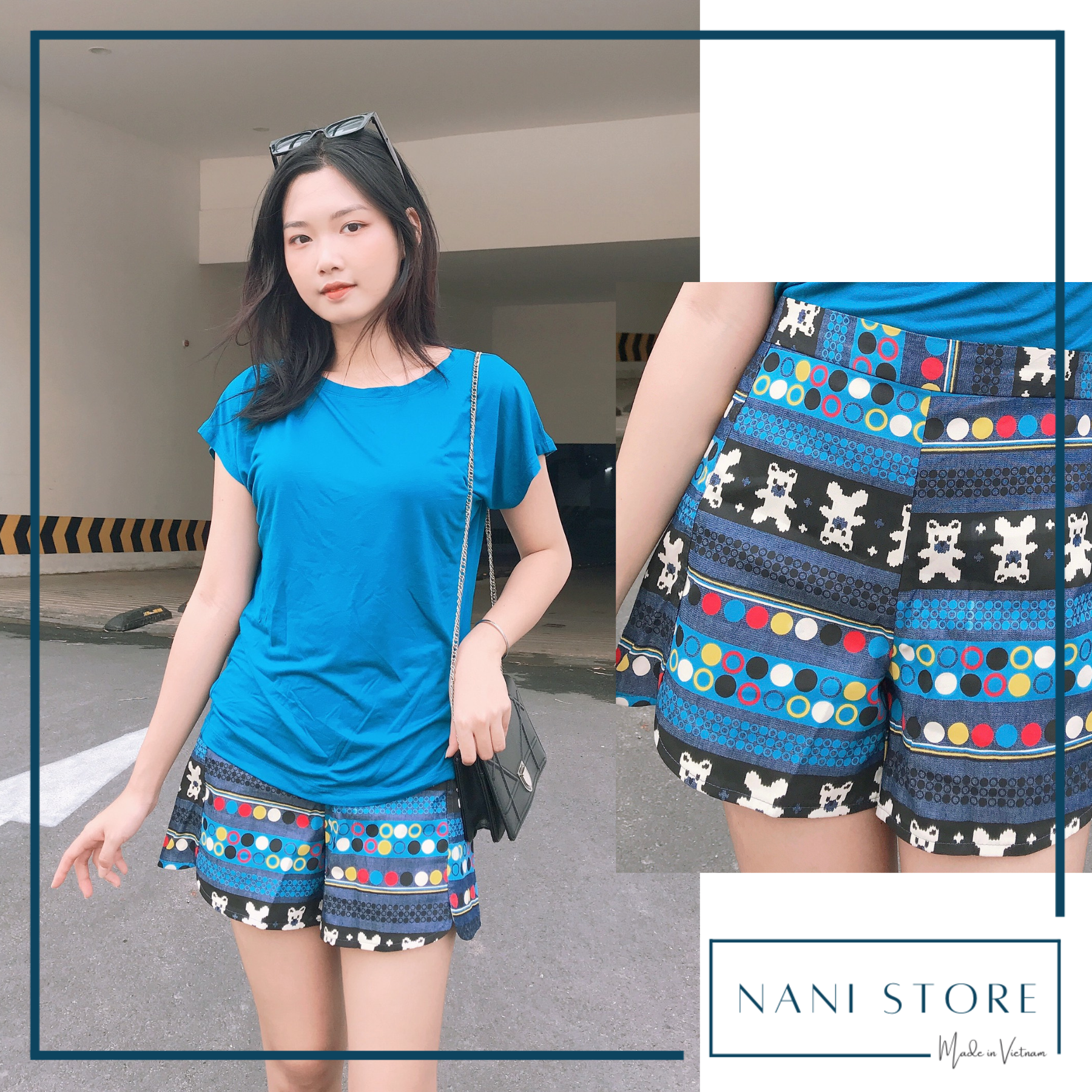 Áo thun dạo phố Xanh dương