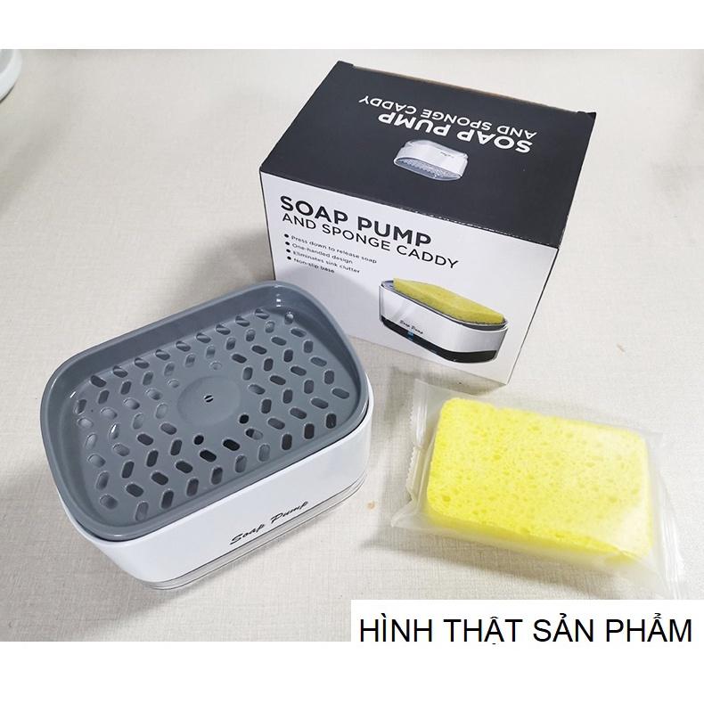 Hộp đựng nước rửa chén bát xuất Nhật Tặng kèm miếng mút bọt biển
