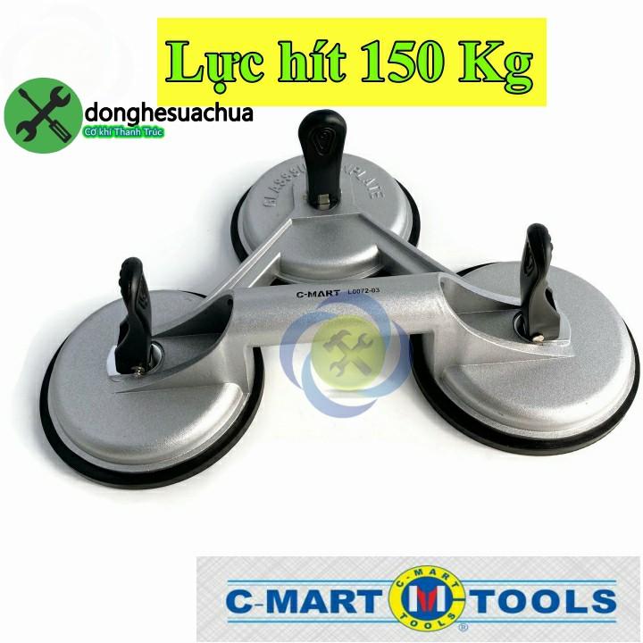 Tay hít kính - gạch 3 chấu C-Mart L0072-3