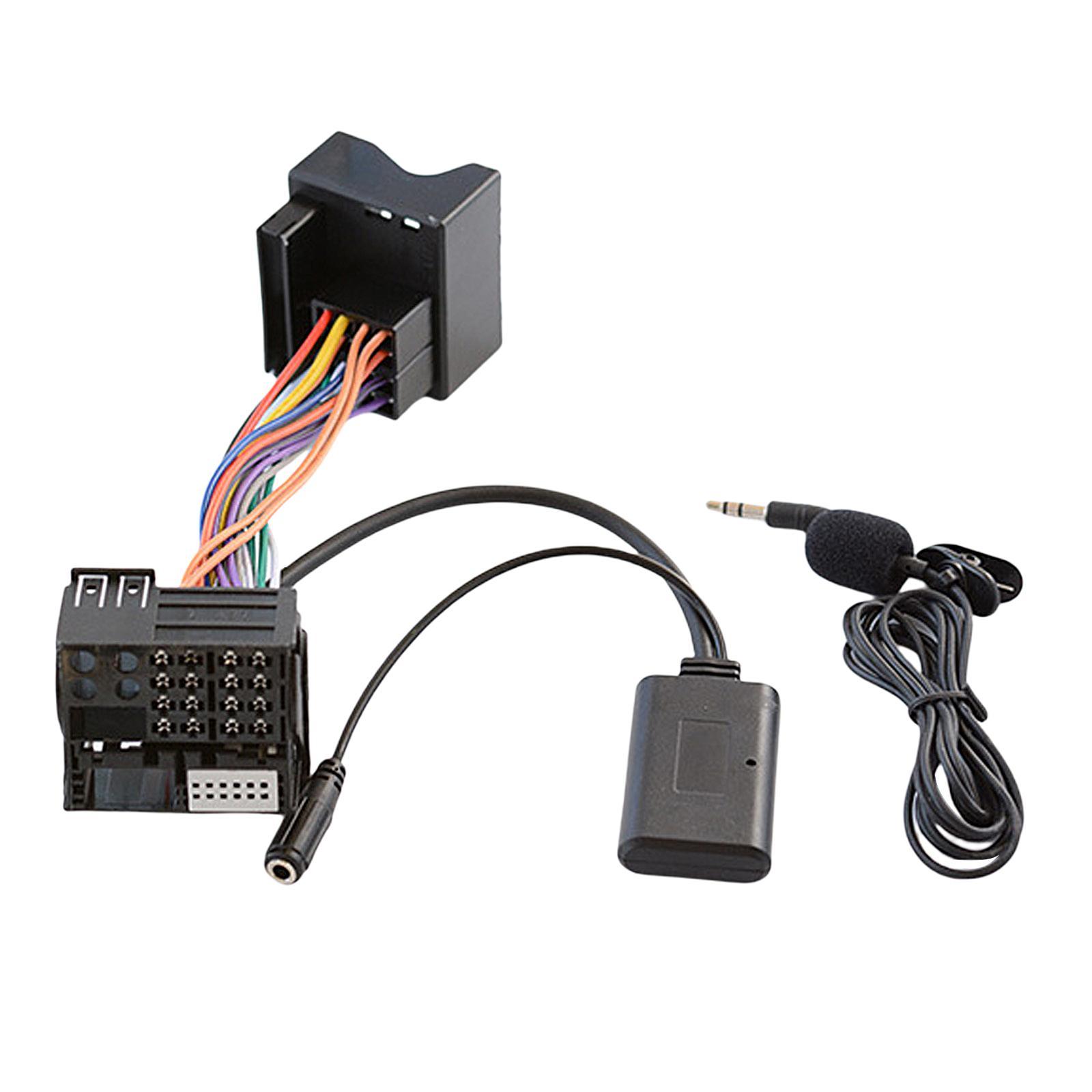 Car Bluetooth Audio Cable Adapter Mic Fit for W203 CD20 30/50