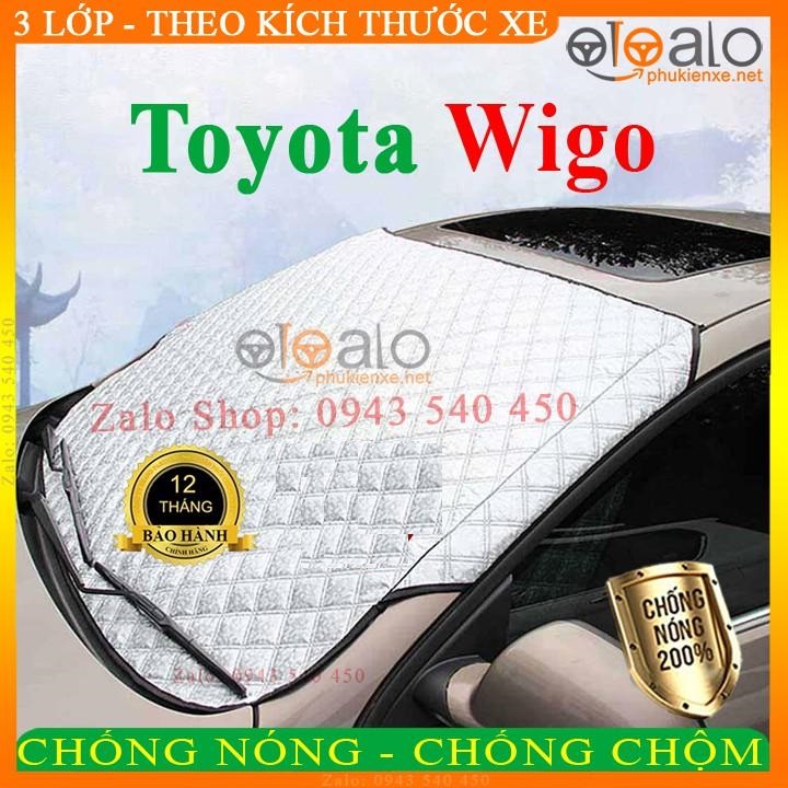 Bạt Phủ dành cho Ô Tô Toyota Wigo Cao Cấp 3 Lớp Chống Nắng Nóng Chống Nước Chống xước