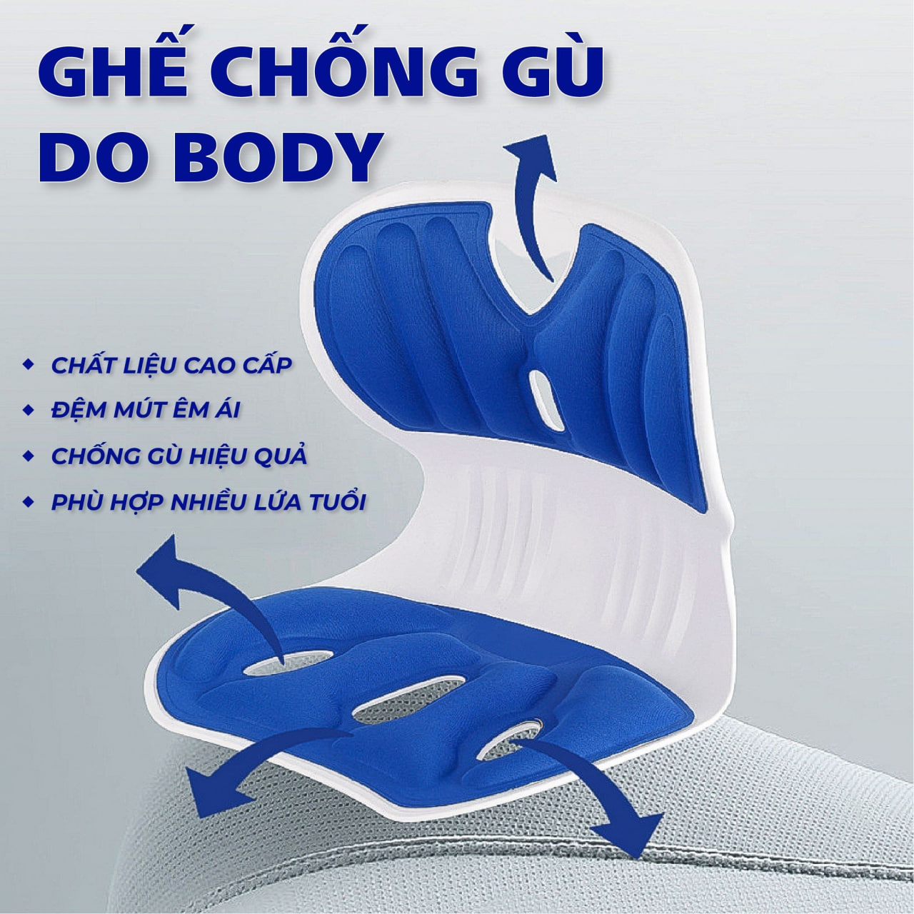 Ghế chỉnh dáng ngồi đúng tư thế chống gù, chống vẹo cột sống chống mỏi lưng, ghế tựa chỉnh dáng tiện ích sang trọng
