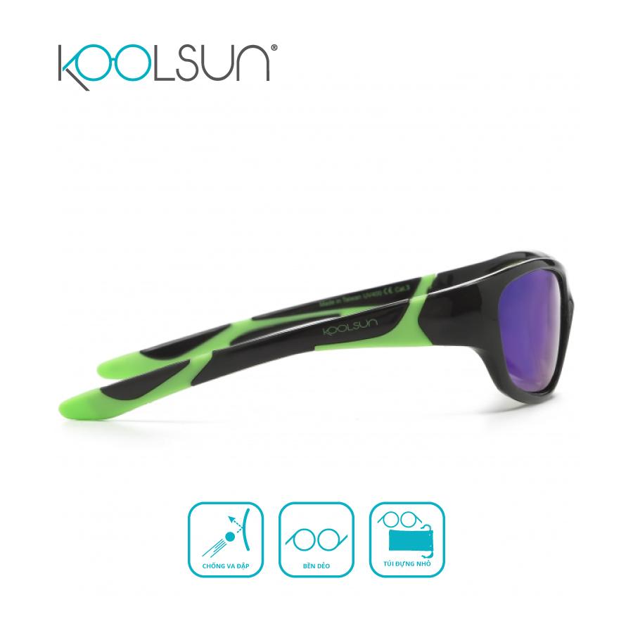 Kính Mát Trẻ Em KOOLSUN Thể Thao Black Lime SPBLLI006