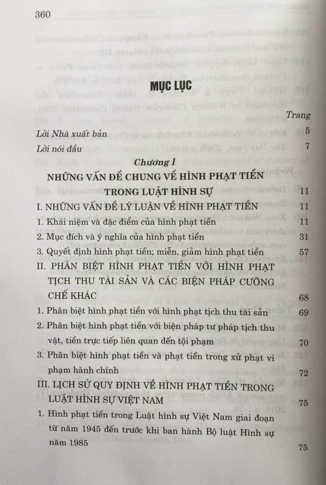 Sách - Hình phạt tiền trong pháp luật hình sự Việt Nam và thực tiễn áp dụng