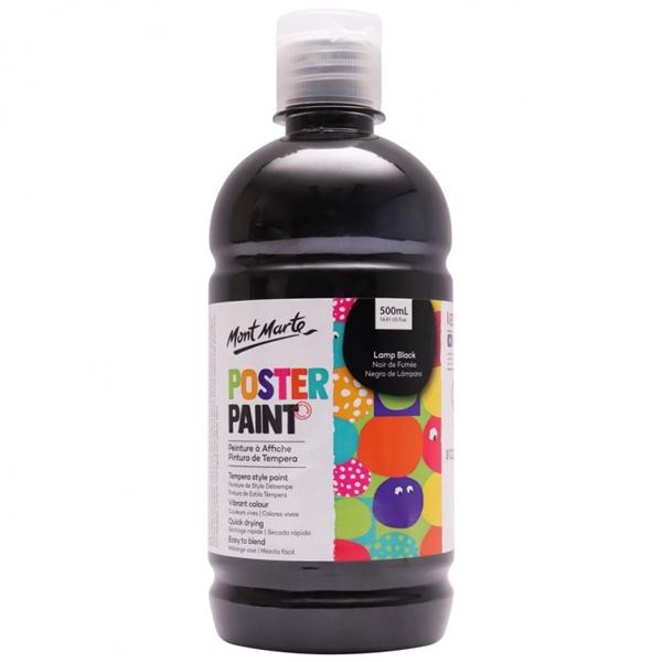 Màu Poster Mont Marte 500 ML MPST0006 - Màu Lamp Black