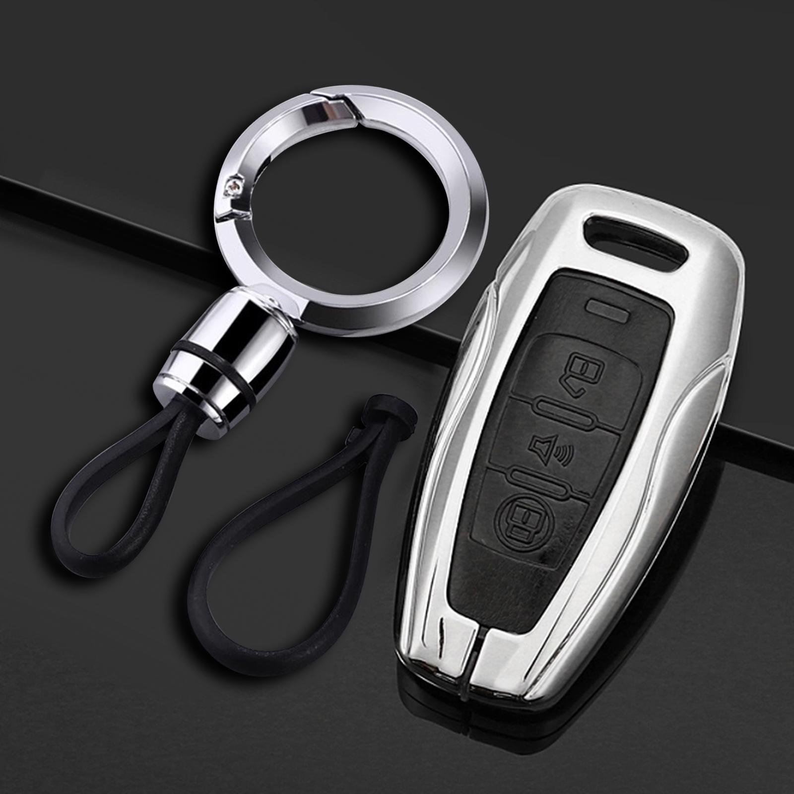 Car Fob Keychain Motorcycle Keychain Anti Lost Universal Key Fob Holder Business Keychain Metal Keyring for Men and Women Keys Backpack