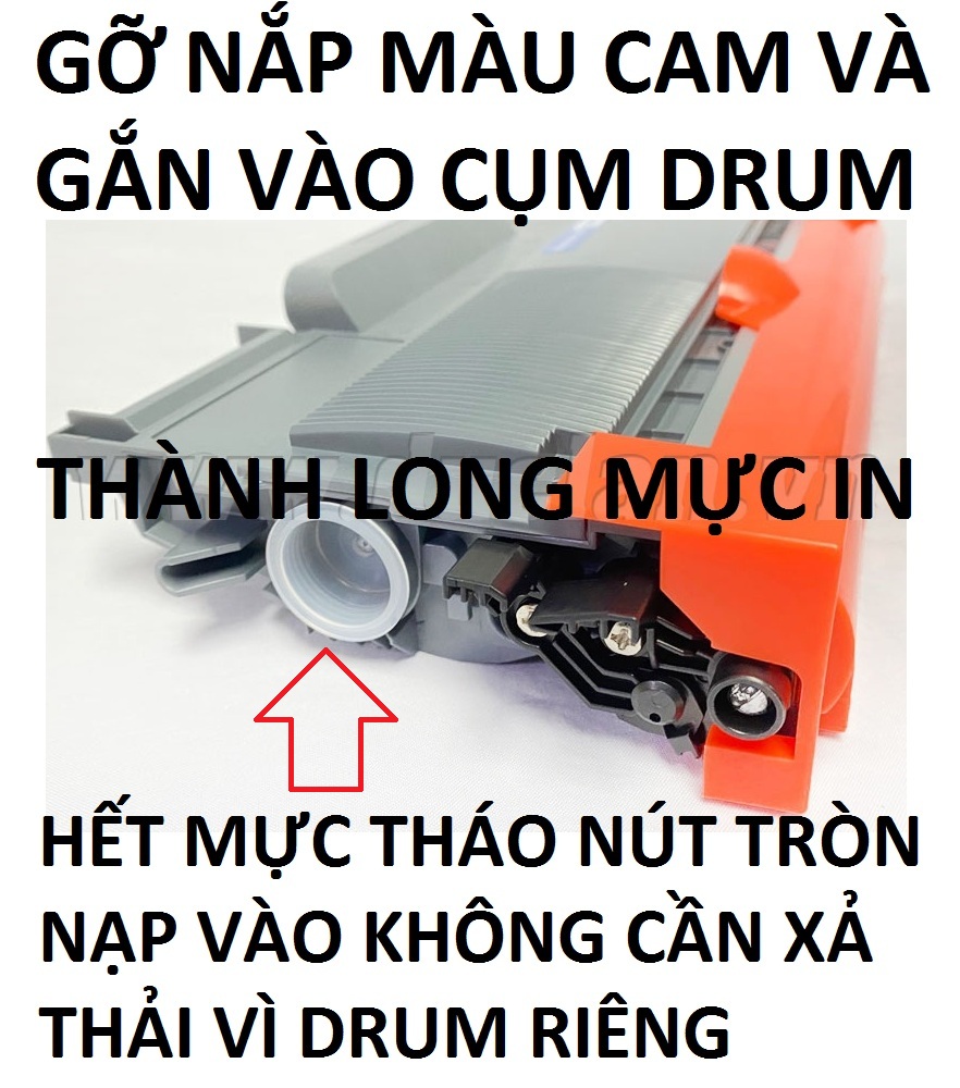 Hộp mực TN 2280/2260 -CÓ LỔ ĐỔ MỰC- Brother HL 2130/2240d/2250dn/2270dw/2275dw/2280dw/ MFC-7360N/7470D/7460DN/7860DW DCP-7060D /7065DN/7070DW