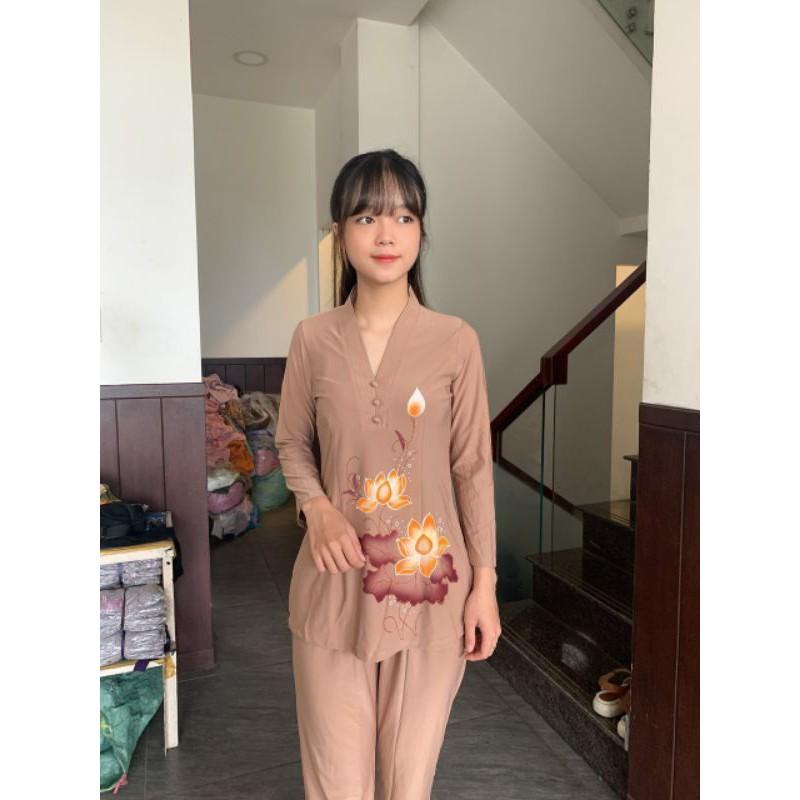 Đồ bộ Đi chùa. cắt tân lửng., .