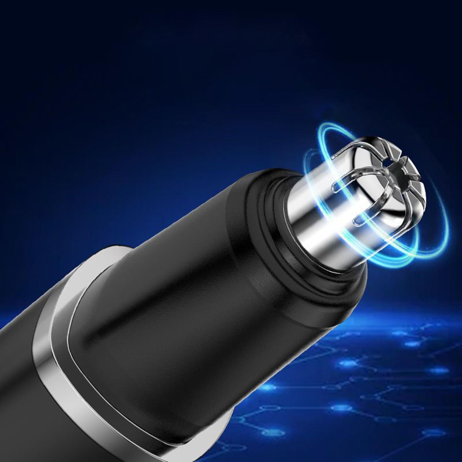 Waterproof Nose Ear Hair Trimmer 6000RPM Rotation Speed Facial Shaver for Travel Home