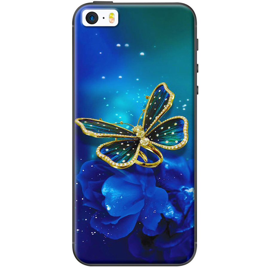 Ốp Lưng Dành Cho iPhone 5/ 5s - Bướm Xanh