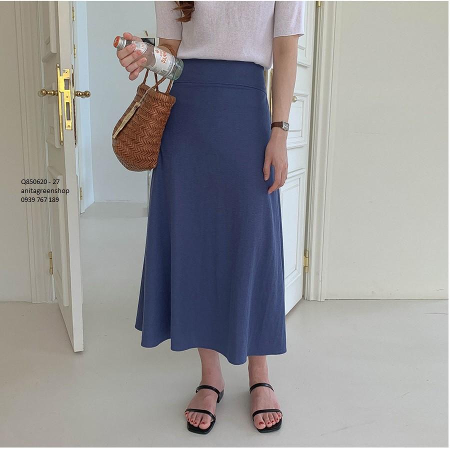 Q850620 CHÂN VÁY TRƠN MÀU