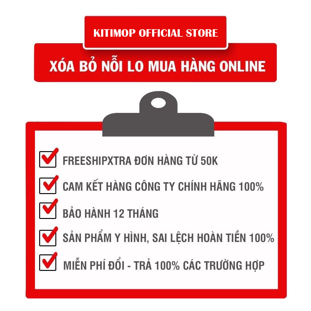 Lau kính nam châm 2 mặt Kitimop-NC01 miếng nam châm hút mạnh, lau 1 lần sạch 2 mặt kính, bảo hành 2 năm, tặng bộ sơ cua