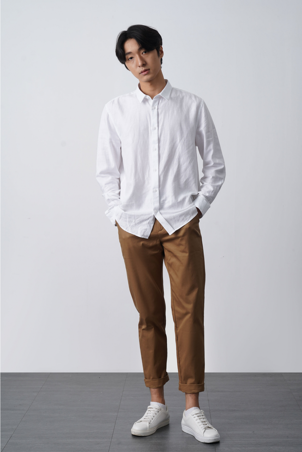 QUẦN KAKI NAM form slim crop nhiều màu có độ co giãn nhẹ - 10F21PCA002C | LASTORE MENSWEAR