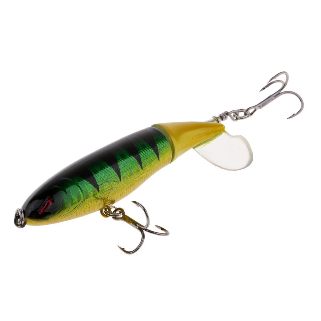 2pcs Whopper Popper Fishing Lures Topwater Floating Hard Bait 10cm 13.2g