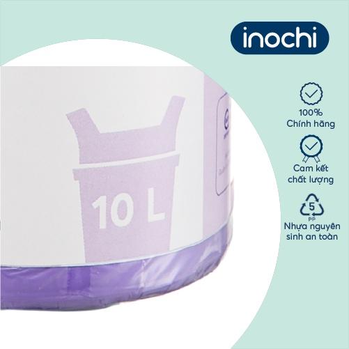 Túi rác tiện dụng Inochi - Soji 10L x 35 túi (Size S) Hương Lavender có quai cầm