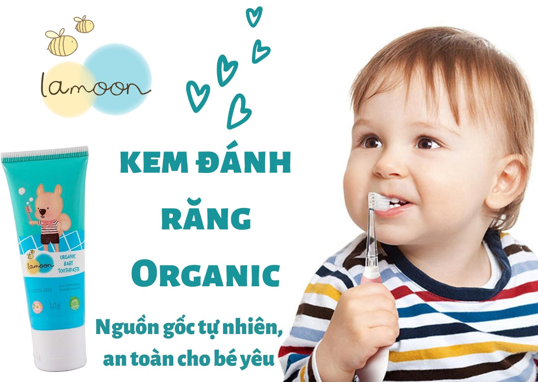 Kem Đánh Răng Organic cho bé Lamoon - 40g