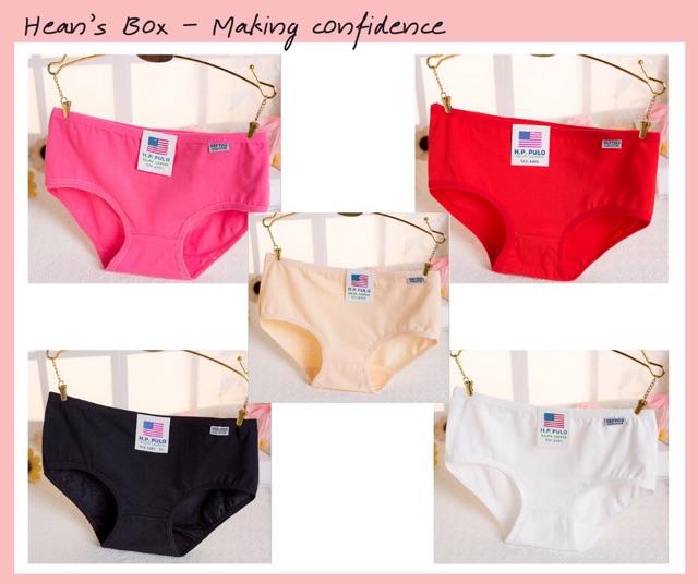 Set 10 Quần lót cotton mẫu HB003 thoáng mát