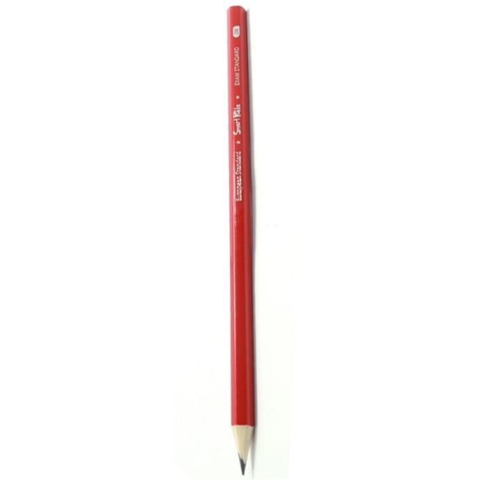 Hộp 12 Bút chì Smartkids SK-092-2B thân màu đỏ - Tặng 5 bút chì đức 134 chính hãng