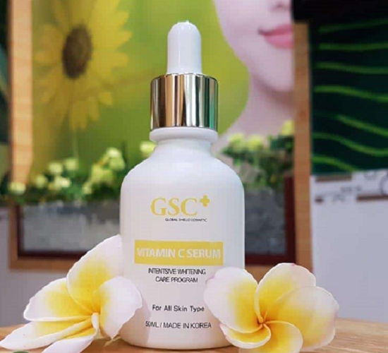 Tinh chất Serum hỗ trợ trị thâm, trắng sáng da GSC Vitamin C serum size 50ml