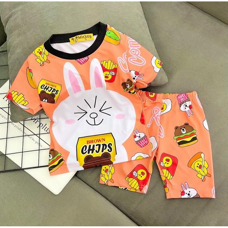 Combo bộ thun lạnh bé gái