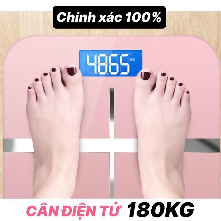 CÂN ĐIỆN TỬ IP CHỮ THẬP THEO DÕI CÂN NẶNG VÀ NHIỆT ĐỘ PHÒNG CHÍNH XÁC 100% - CÂN SỨC KHỎE MẶT GƯƠNG SANG CHẢNH