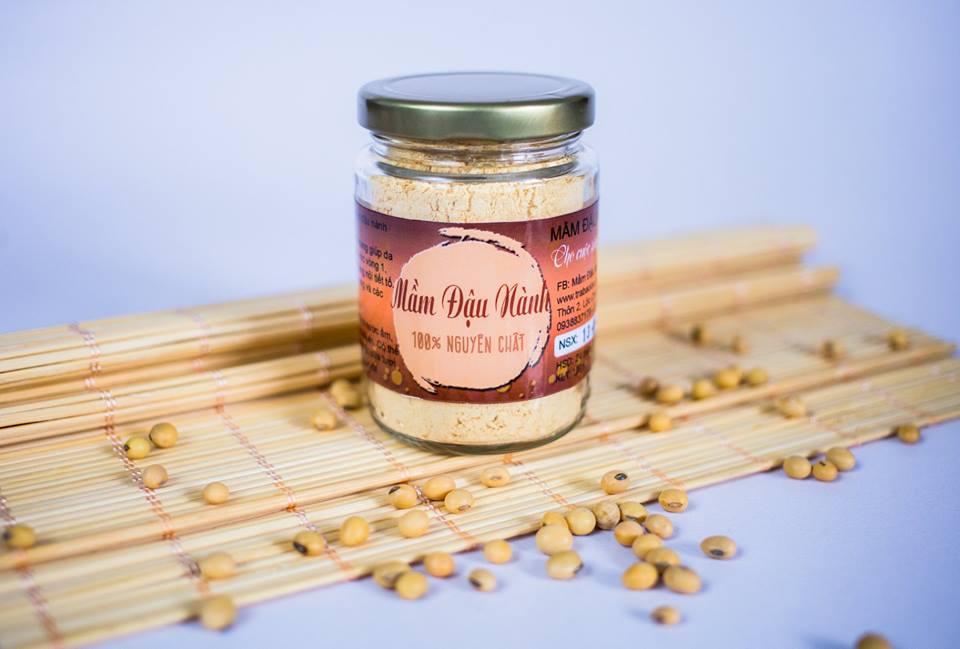 Mầm Đậu Nành Nguyên Chất Bảo Lộc Vũ Gia + Tặng Bộ Đắp Mặt Nạ Cao Cấp