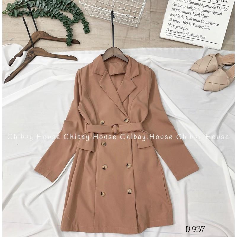 Đầm cổ vest ( hình thật shop chụp, đổi trả nếu không giống hình )