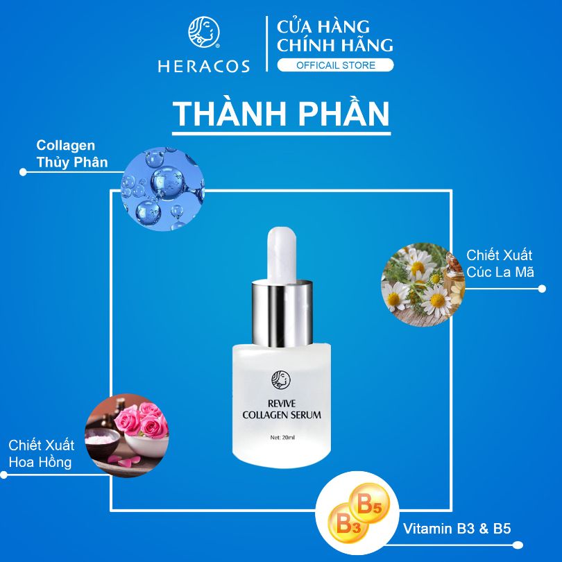 Serum Trắng Da Mờ Nám, Serum Căng Bóng Da Heracos