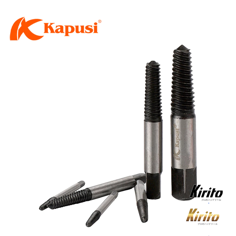 Bộ tháo bu lông ốc vít gãy hãng Kapusi Nhật Bản 6 chi tiết 3-22mm taro ren ngược