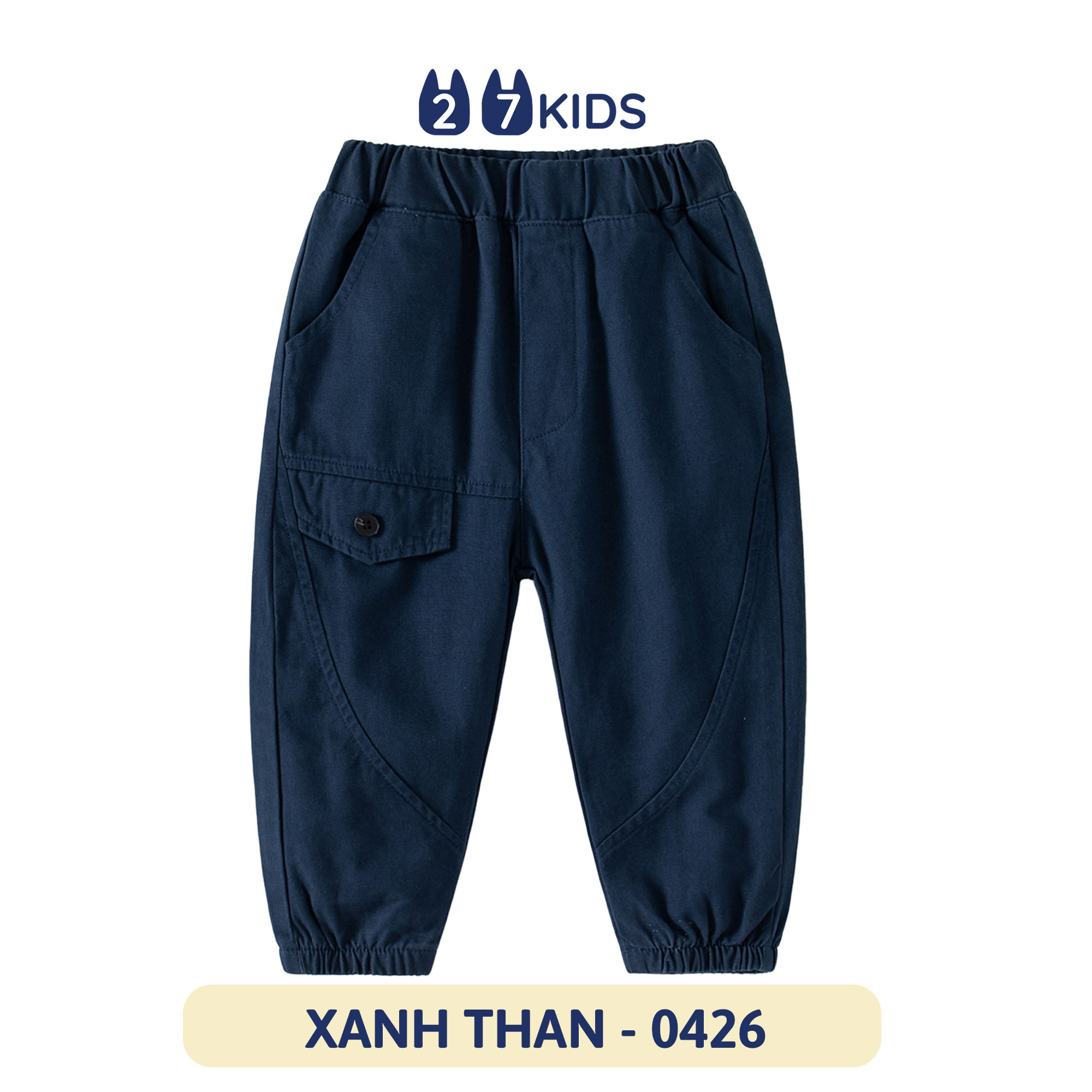 Quần dài Kaki bé trai 27Kids WELLKIDS Quần thu đông lịch sự nam cho trẻ từ 2-10 tuổi BLKK1