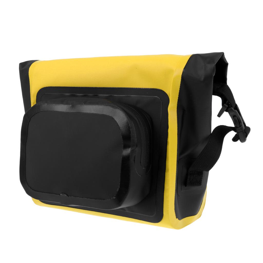 Handlebar Bag Waterproof Cycling Bag Pouch Basket Black Capacity 7L