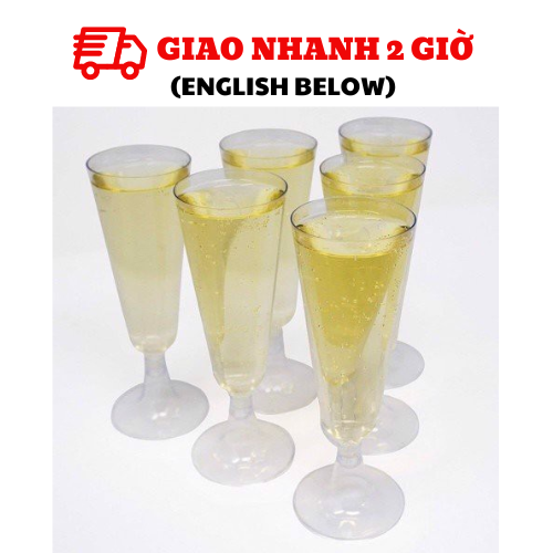 1 bộ 6 cái ly rượu vang tiệc Mừng Năm mới  ptk31