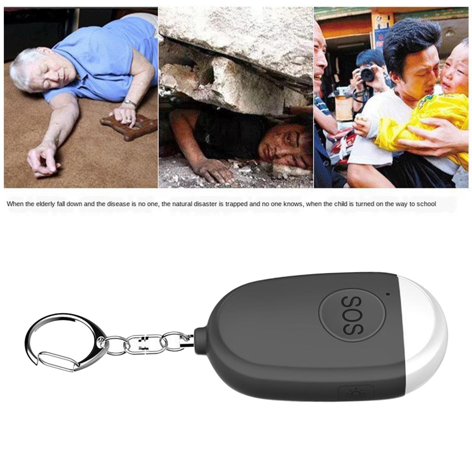 3X Mini 130DB Personal Alarm Security Alert Charging for Women Elderly Kids