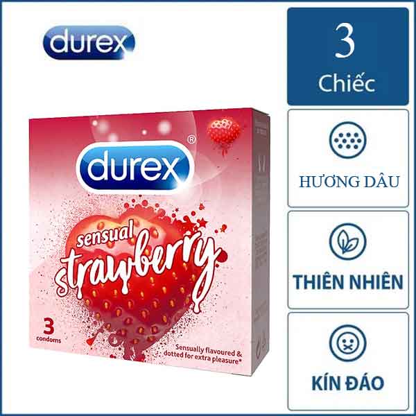 Bao Cao Su Durex Sensual Strawberry