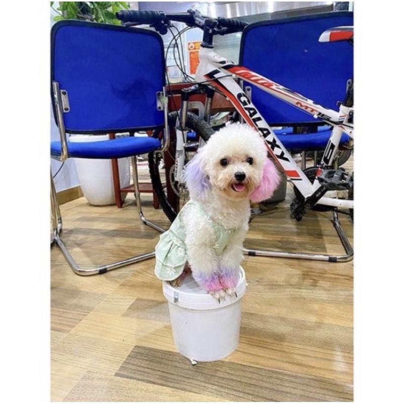 Váy Công Chúa Hai Dây Hoa Cúc Cực Xinh Cho Chó Mèo