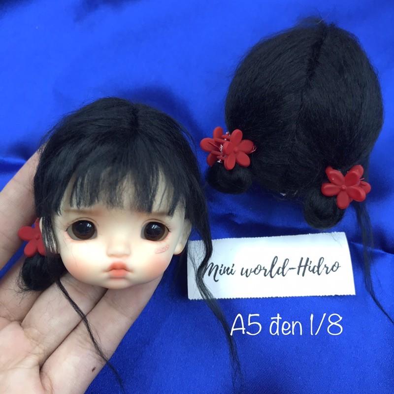 Wig len Tóc giả dành cho búp bê BJD Size 1/8, Baboliy, Amy handmade