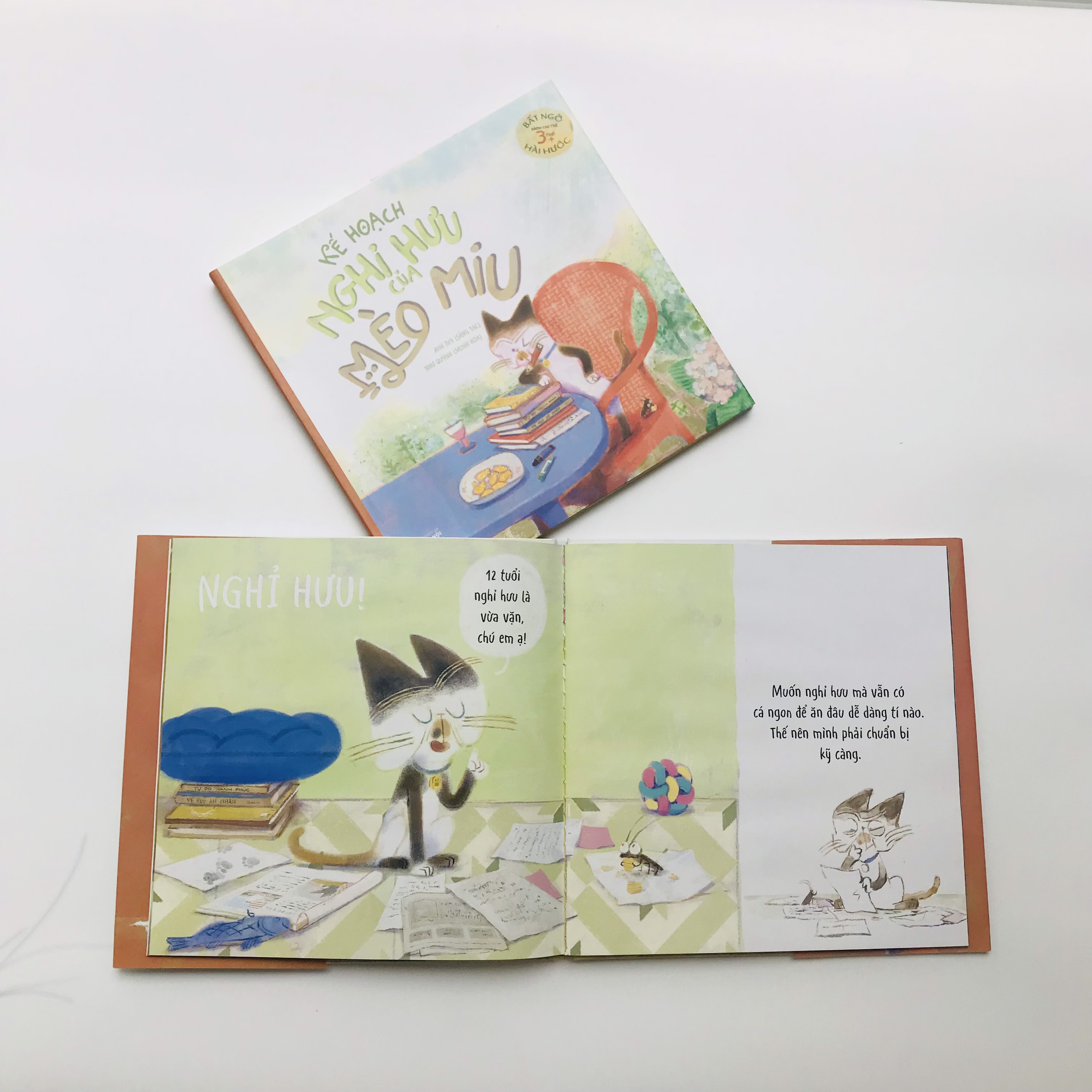 Sách thiếu nhi - Kế hoạch nghỉ hưu của Mèo Miu - Crabit Kidbooks - dành cho trẻ từ 3 tuổi