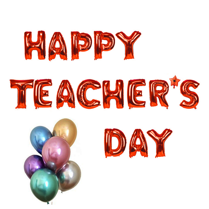 BỘ BONG BÓNG TRANG TRÍ NGÀY NHÀ GIÁO HAPPY TEACHERS DAY