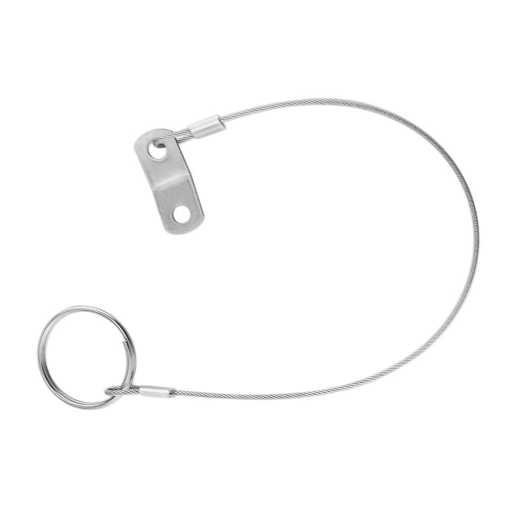Quick Release Pin, Stainless Steel w/ Lanyard, Boat Bimini Top Pin, 5.91"