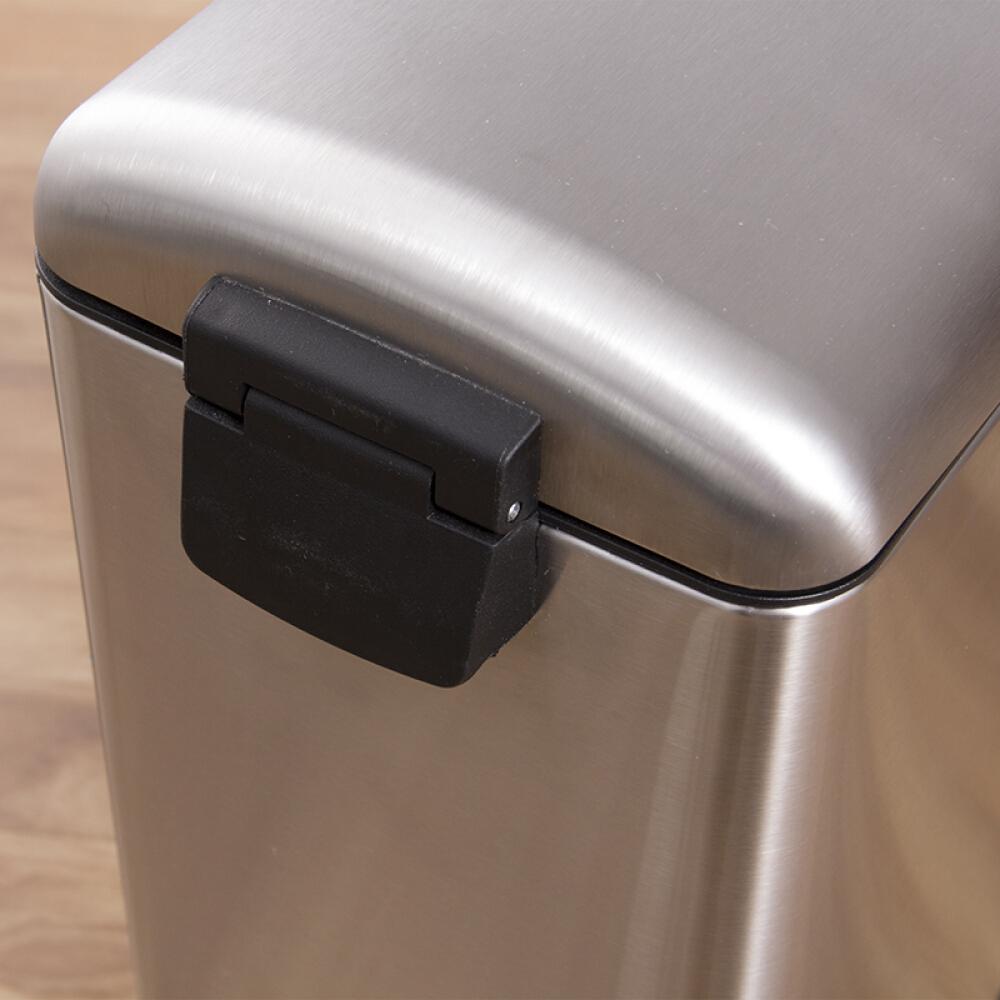 Stainless Steel Step Rubbish Trash Can 10L Living Room Hotel Garbage Bin Silent