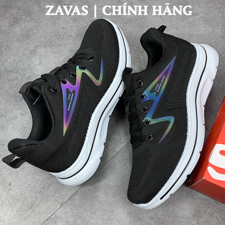 Giày thể thao nam sneaker chính hãng thương hiệu ZAVAS đế êm và nhẹ bằng lưới thoáng khí - S415