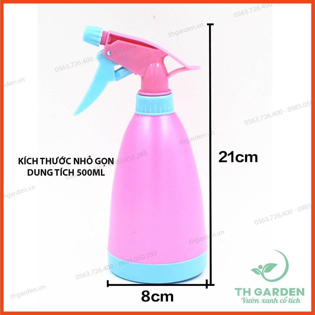 BÌNH TƯỚI CÂY PHUN SƯƠNG TH GARDEN DẠNG XỊT ĐỂ BÀN 400ML - CÓ THỂ PHUN TIA HOẶC PHUN SƯƠNG - BÌNH XỊT PHUN SƯƠNG MINI TH GARDEN