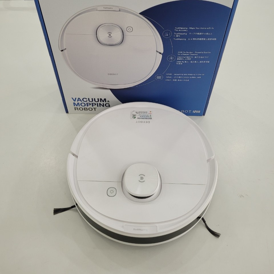 Robot hút bụi lau nhà thông minh Ecovacs Deebot N8 Plus Bản Quốc Tế - Tích Hợp Dock Sạc Tự Động Hút Rác, Bản Đồ Laser TrueMapping Chính Xác Hơn Công Nghệ TrueDetect3D - Hàng Chính Hãng