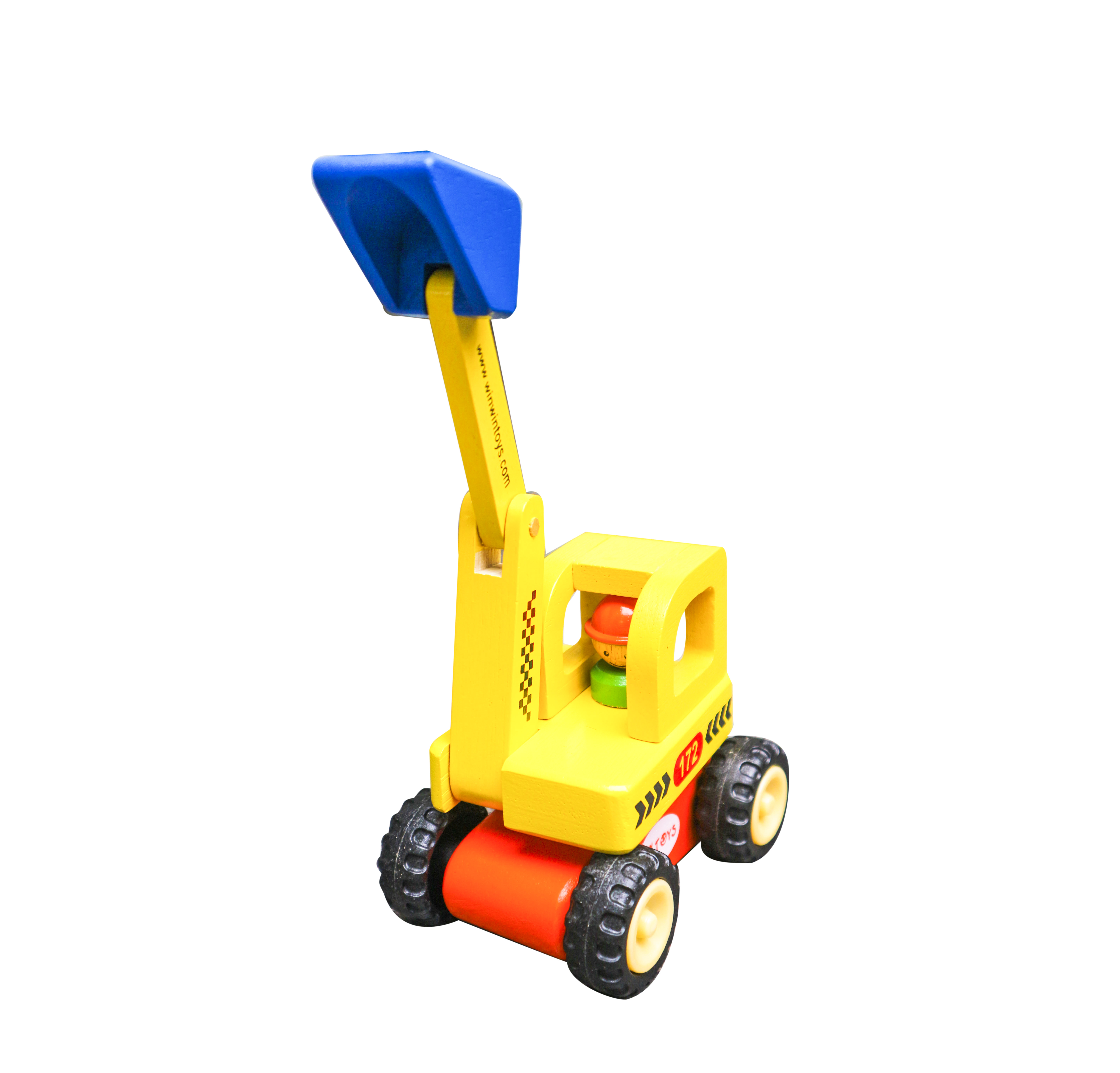 Đồ chơi mô hình xe cho bé, Xe Máy Xúc - Đồ chơi gỗ Winwintoys