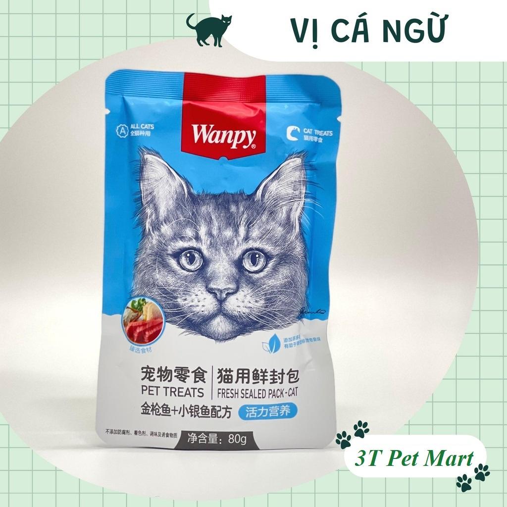 Pate cho mèo Wanpy 80 gram thức ăn cho mèo thơm ngon dinh dưỡng đủ vị