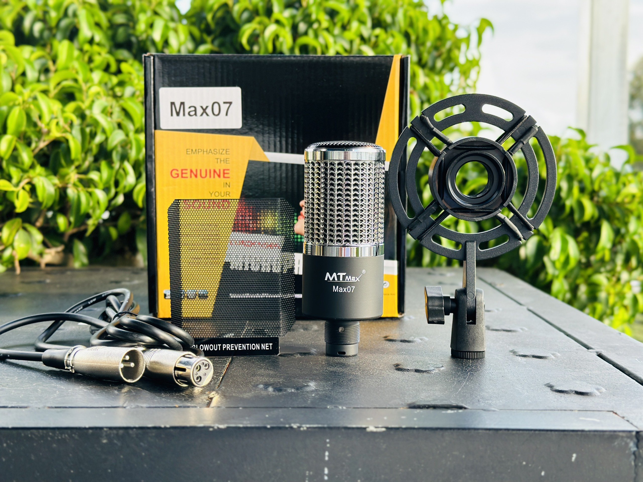 Micro Thu Âm Chính Hãng MTMAX MAX07 - Micro Condenser Livestream Cao Cấp, Hỗ Trợ Nguồn 48V, Âm Thanh Chuẩn Chuyên Nghiệp, Lọc Âm Cực Tốt, Dễ Dàng Sử Dụng. hàng chính hãng