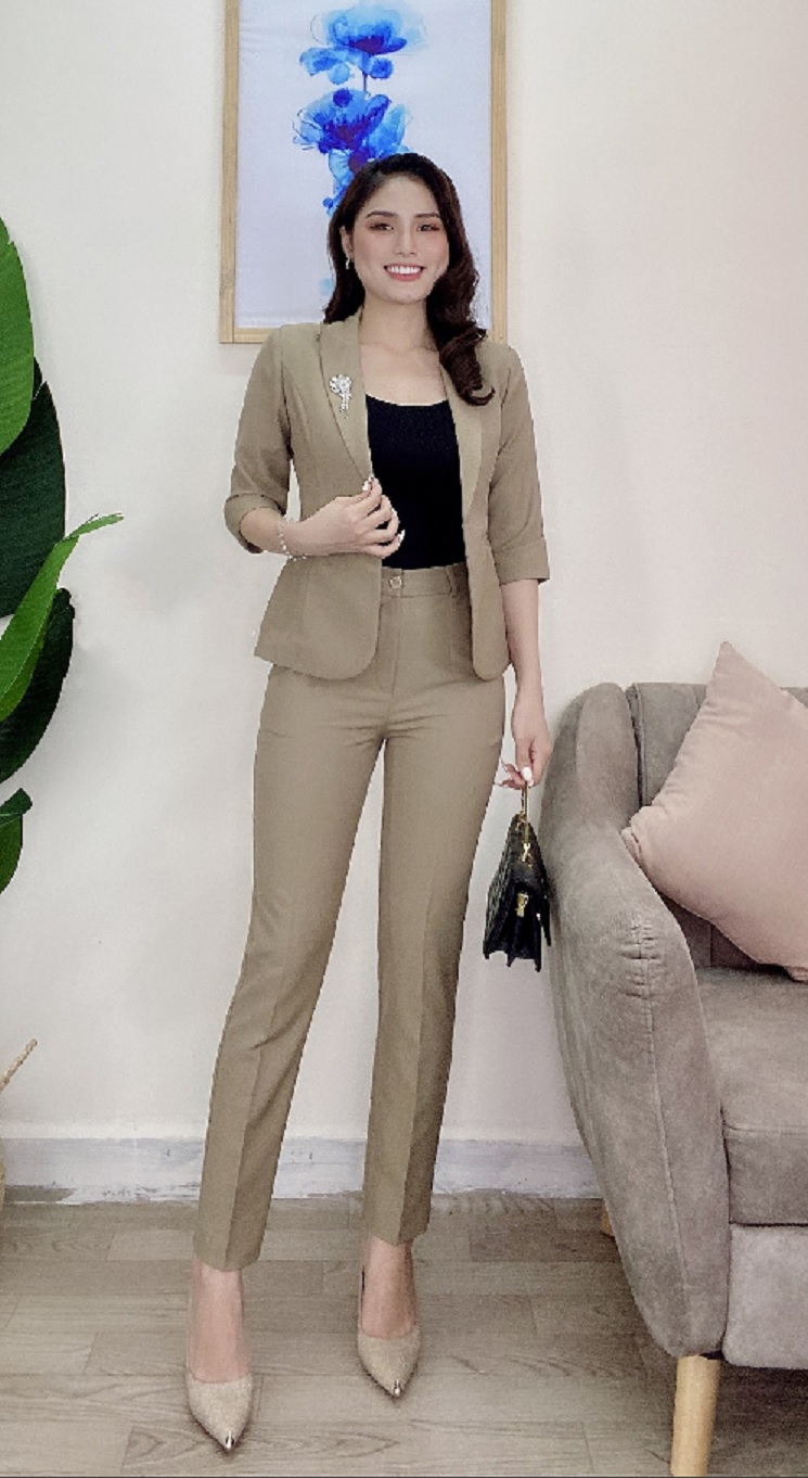 Set nguyên bộ áo Vest tay lỡ quần dài