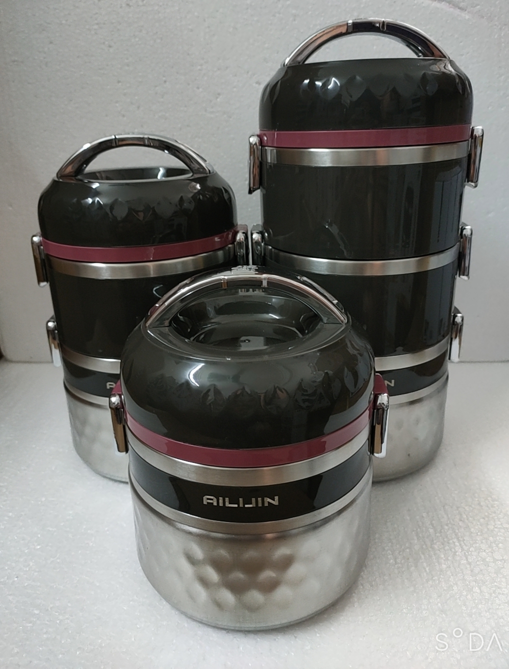 CẶP LỒNG INOX SUS 304 3 NGĂN DUNG TÍCH 4L CỠ ĐẠI