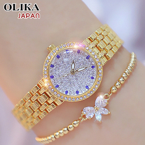 Đồng hồ nữ OLIKA JAPAN Đính Đá Sang Trọng - Tặng Kèm Pin ĐH Dự Phòng