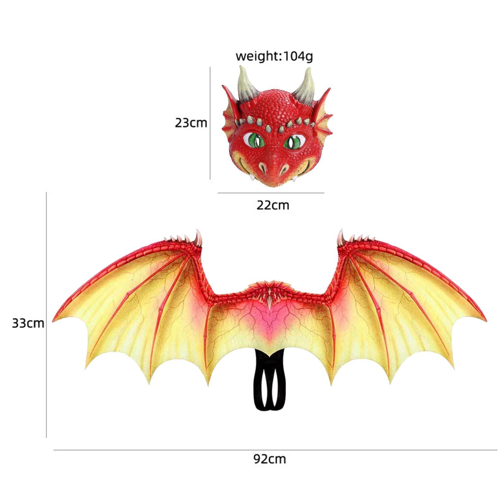 Dinosaur   Kids Dragon Costume Halloween 3D Dragon Wing Dress up Props for Performance Fancy Dress Holiday Boys